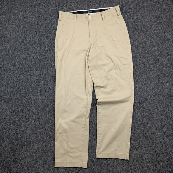 Lands End Classic Preppy Traditional Fit Chino Pants 32 Tan Khaki Office Work — photo 2